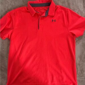 Under Armour Men's Vivid Red Polo Shirt